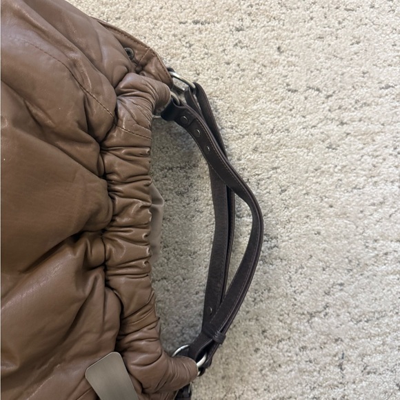 BCBGMaxAzria GUC close to excellent HUGE Gathered slouch Leather Hobo Bag - Picture 3 of 15